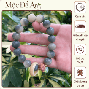 Vòng tay Lục Tự Xanh – Sen Gỗ